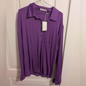 Purple Button Down Shirt
